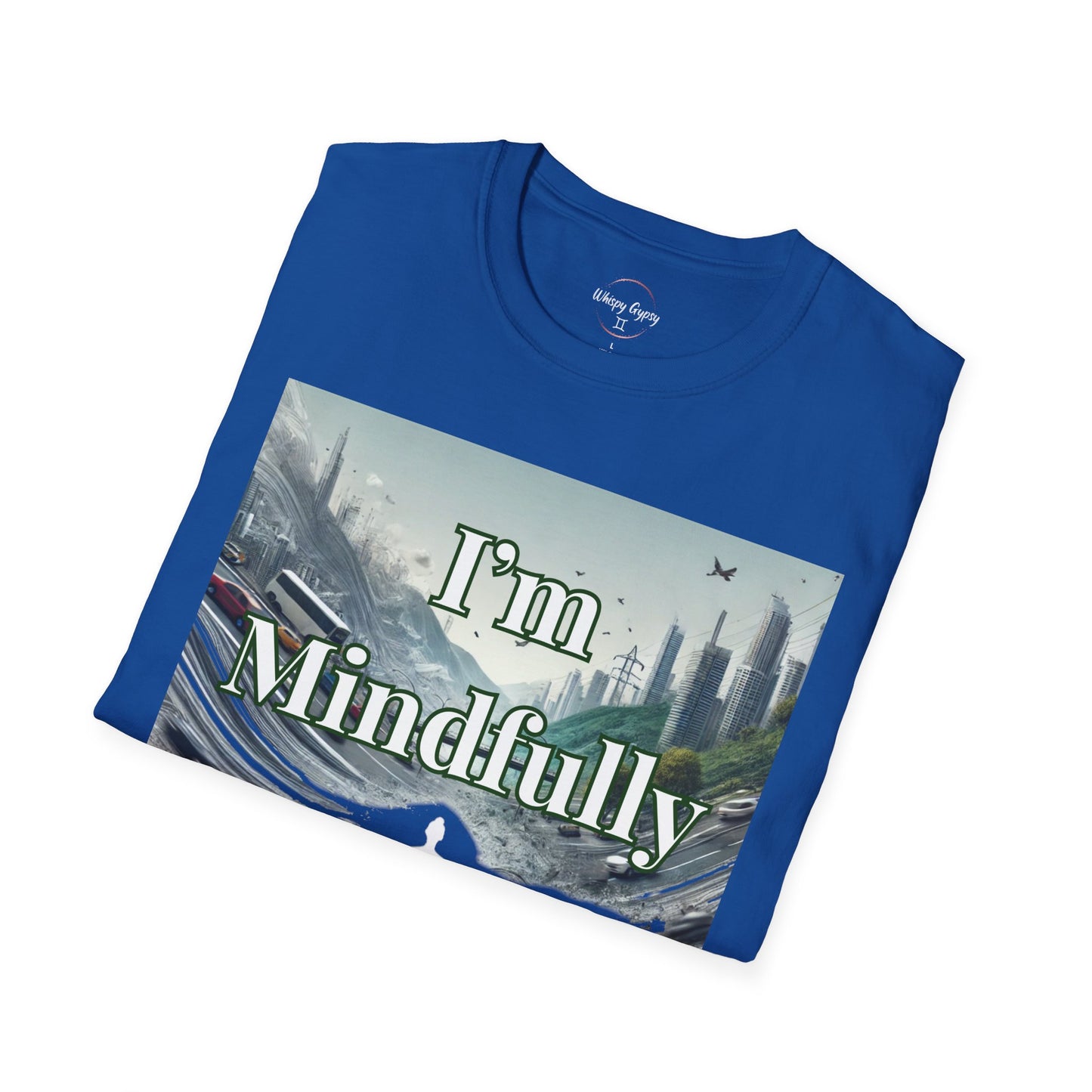 Mindfully Ignoring Unisex T-Shirt - Meditation Cityscape Design
