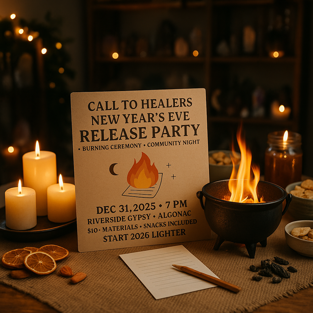 CALL TO HEALERS — NEW YEAR’S EVE RELEASE PARTY + BURNING CEREMONY