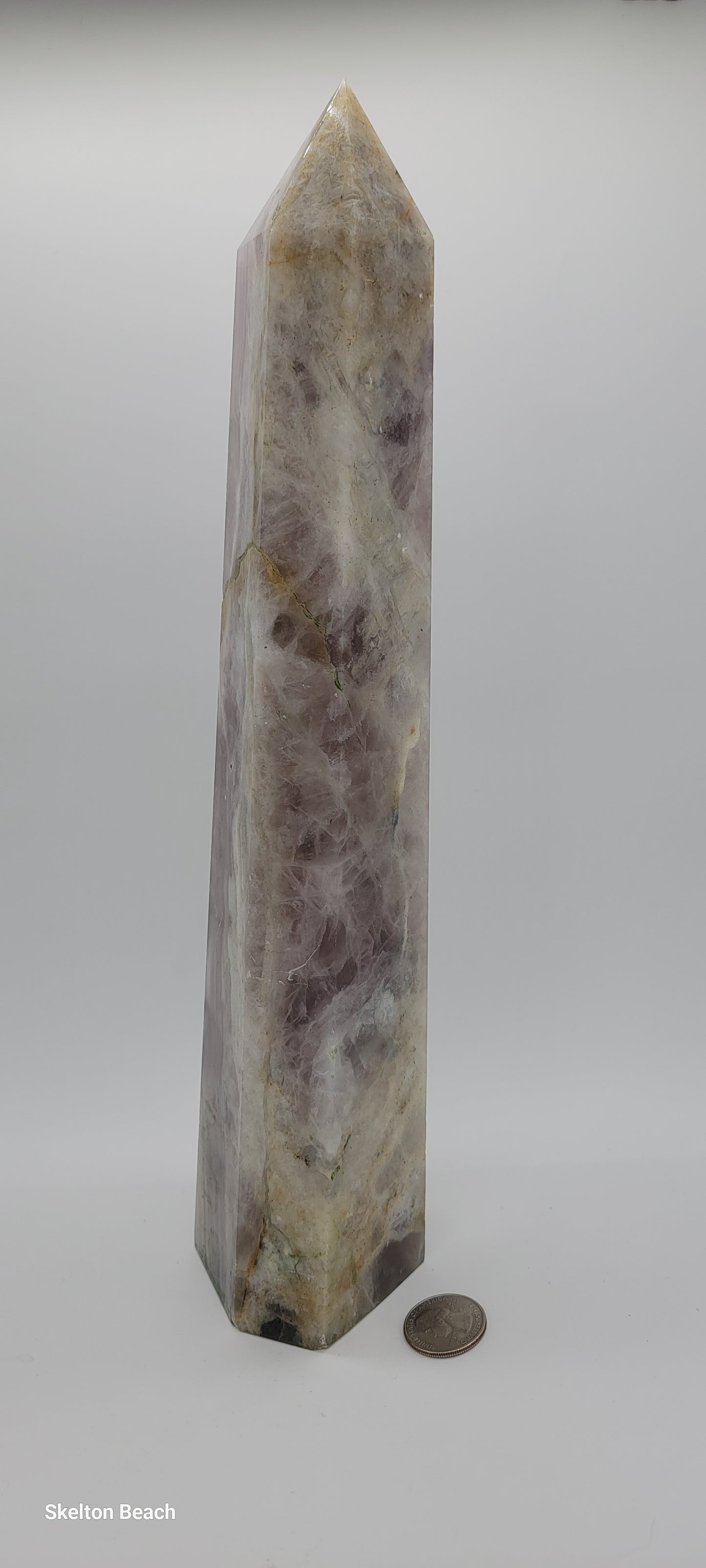 1' Pink Amethyst Tower – Soothing Elegance & Heart Healing