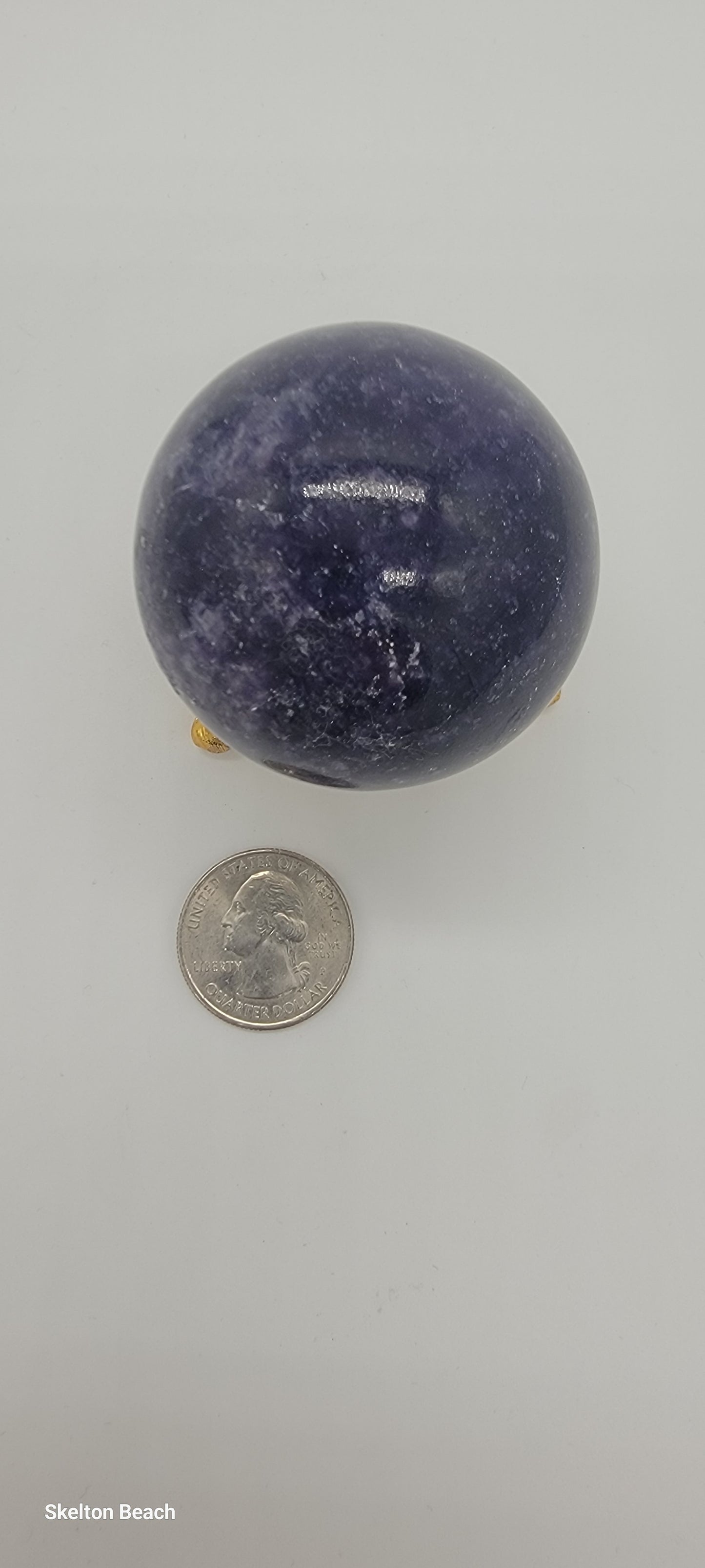 148g Lepidolite Sphere – A Pocket-Sized Stress Reliever