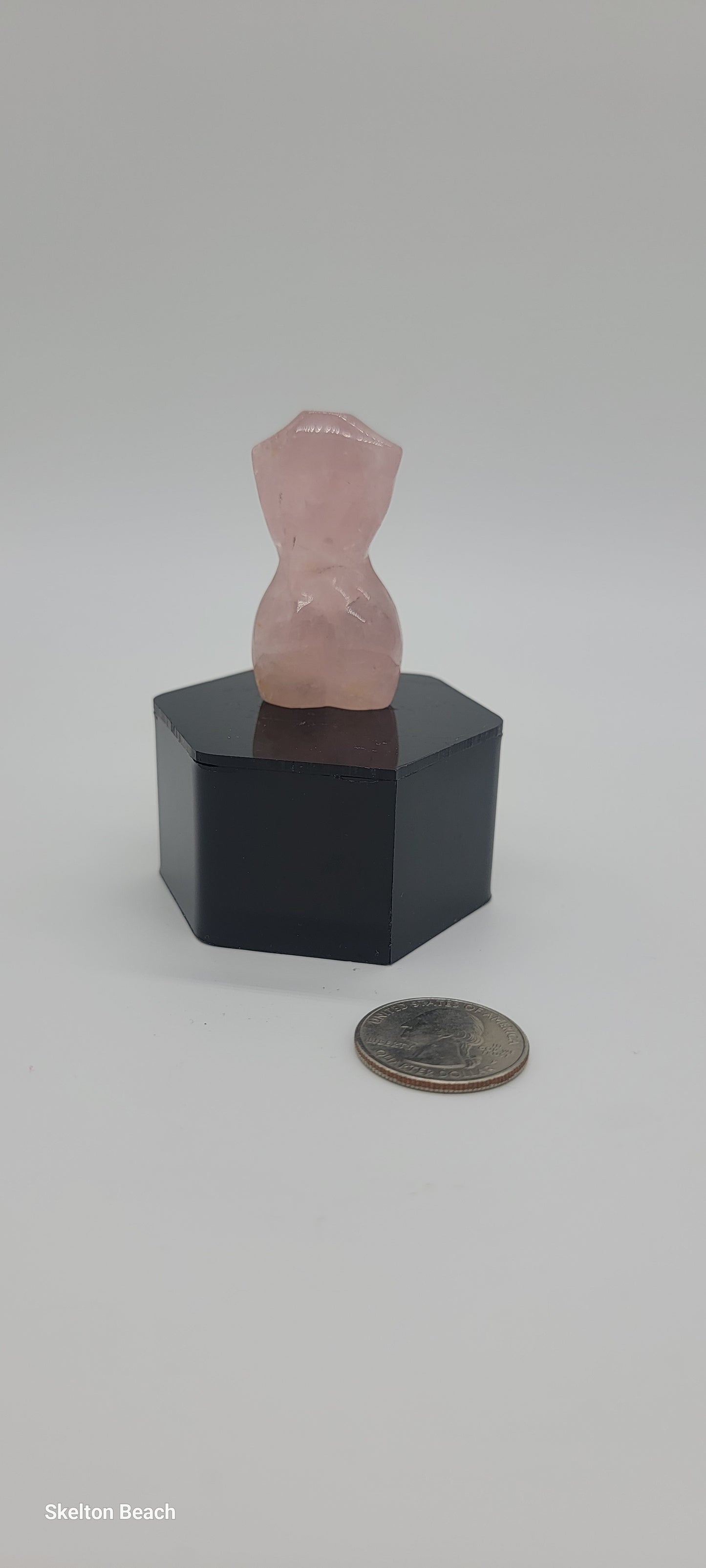 1.5" Mini Female Statue Rose Quartz – Empowerment, Love & Feminine Energy