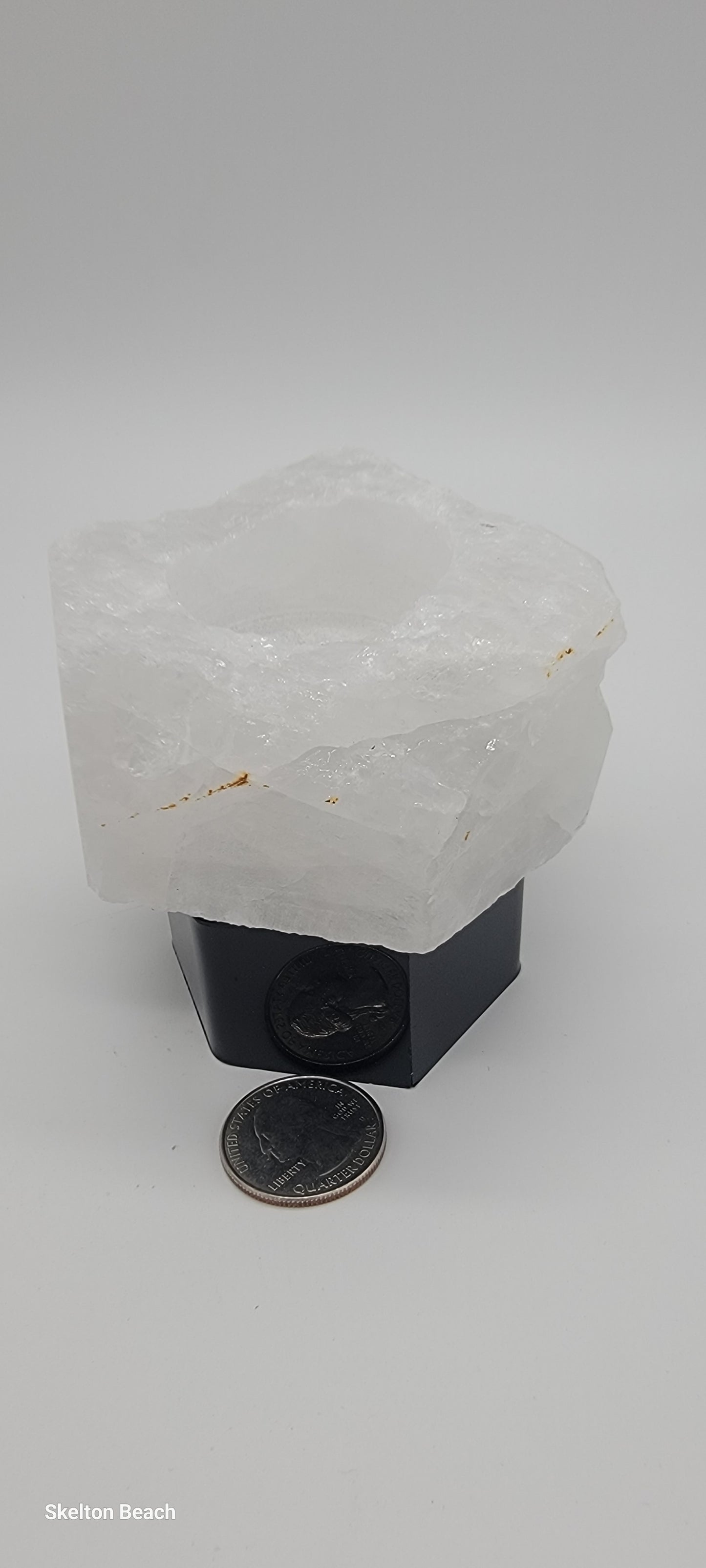 3.3" Milky Quartz Candle Holder – Soft Glow, Soothing Energy
