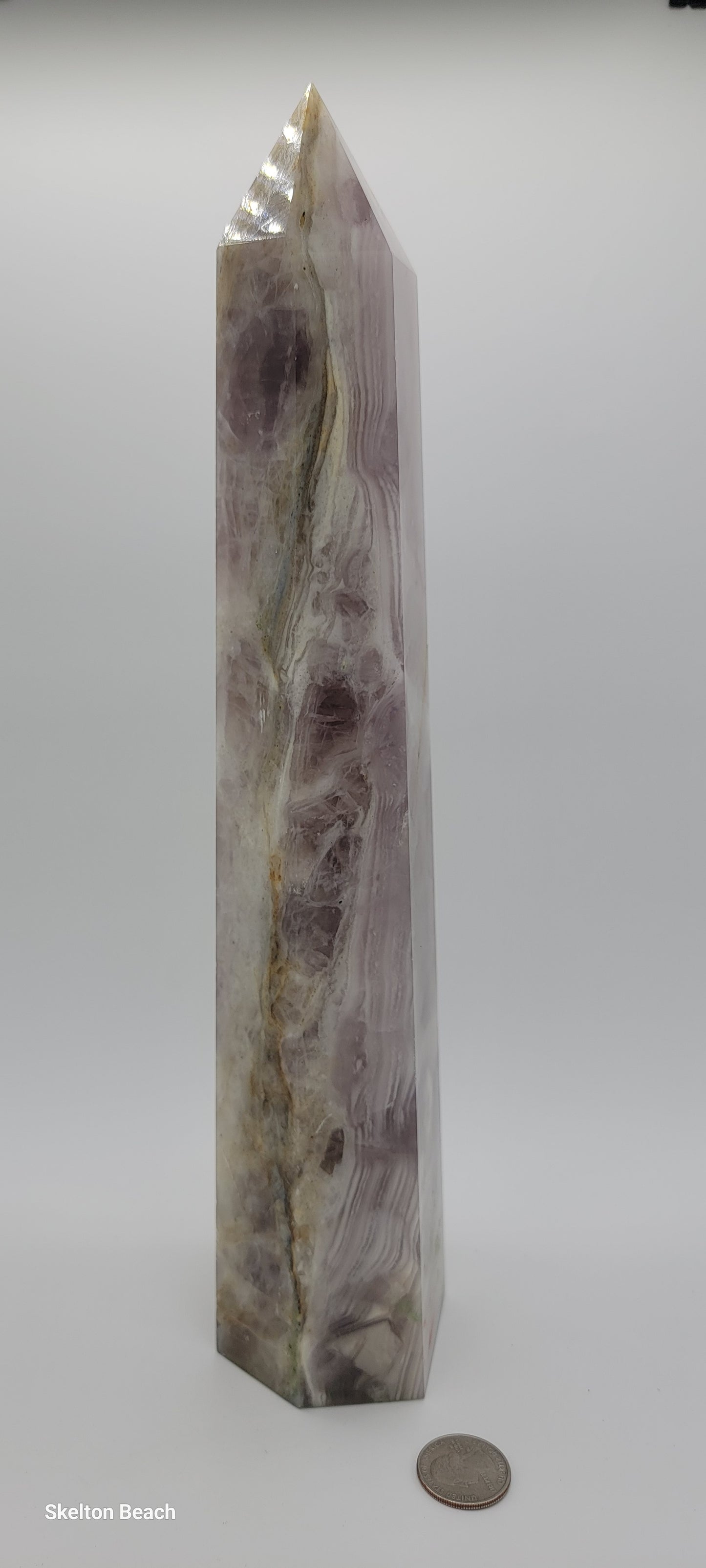 1' Pink Amethyst Tower – Soothing Elegance & Heart Healing