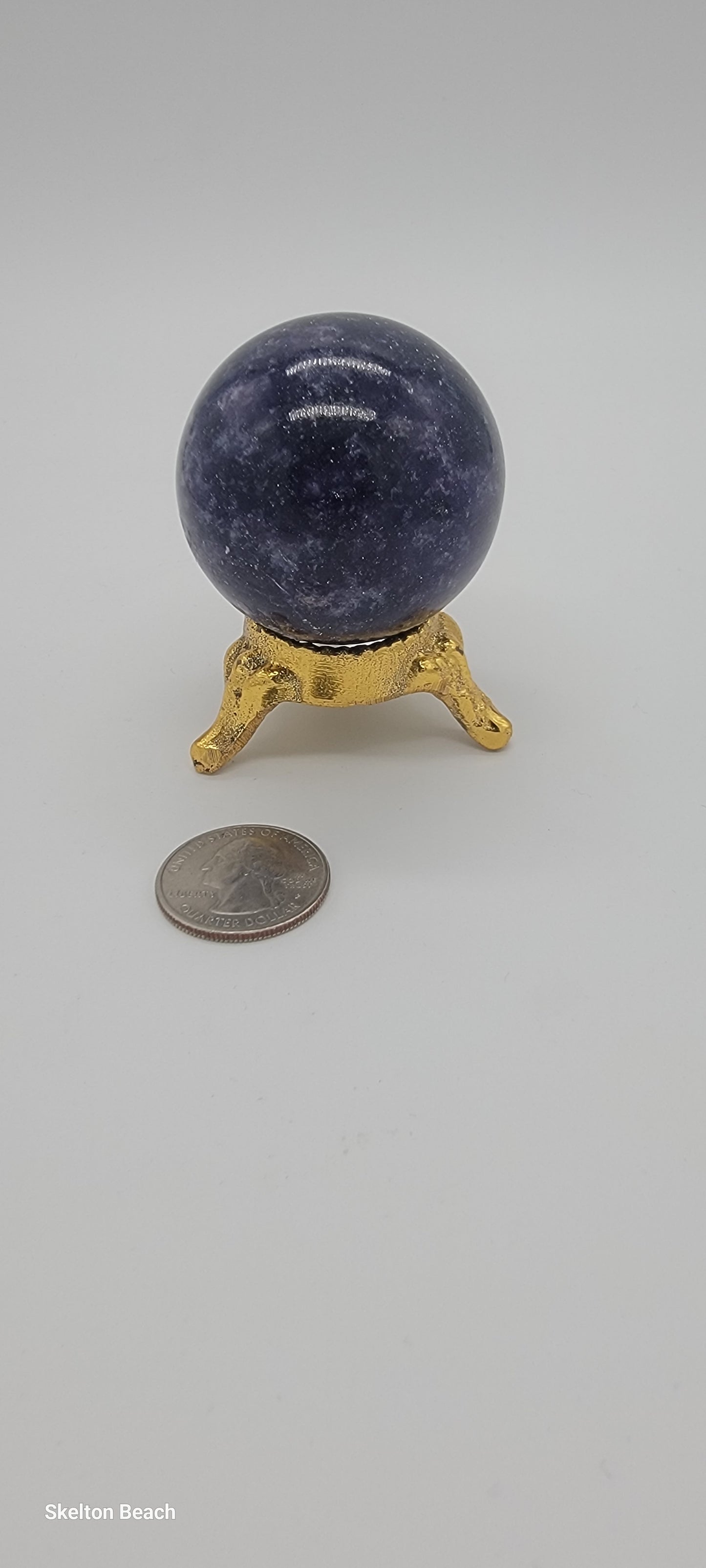 148g Lepidolite Sphere – A Pocket-Sized Stress Reliever