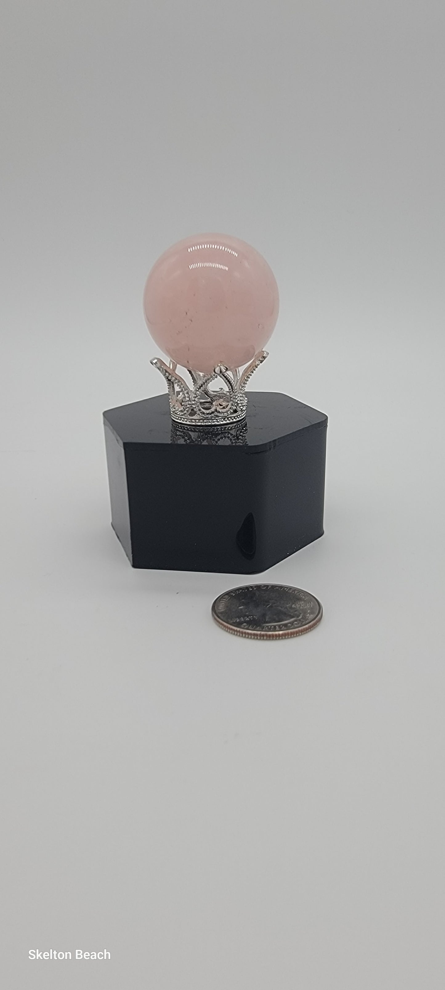 1" Rose Quartz Sphere – Love, Harmony & Emotional Healing