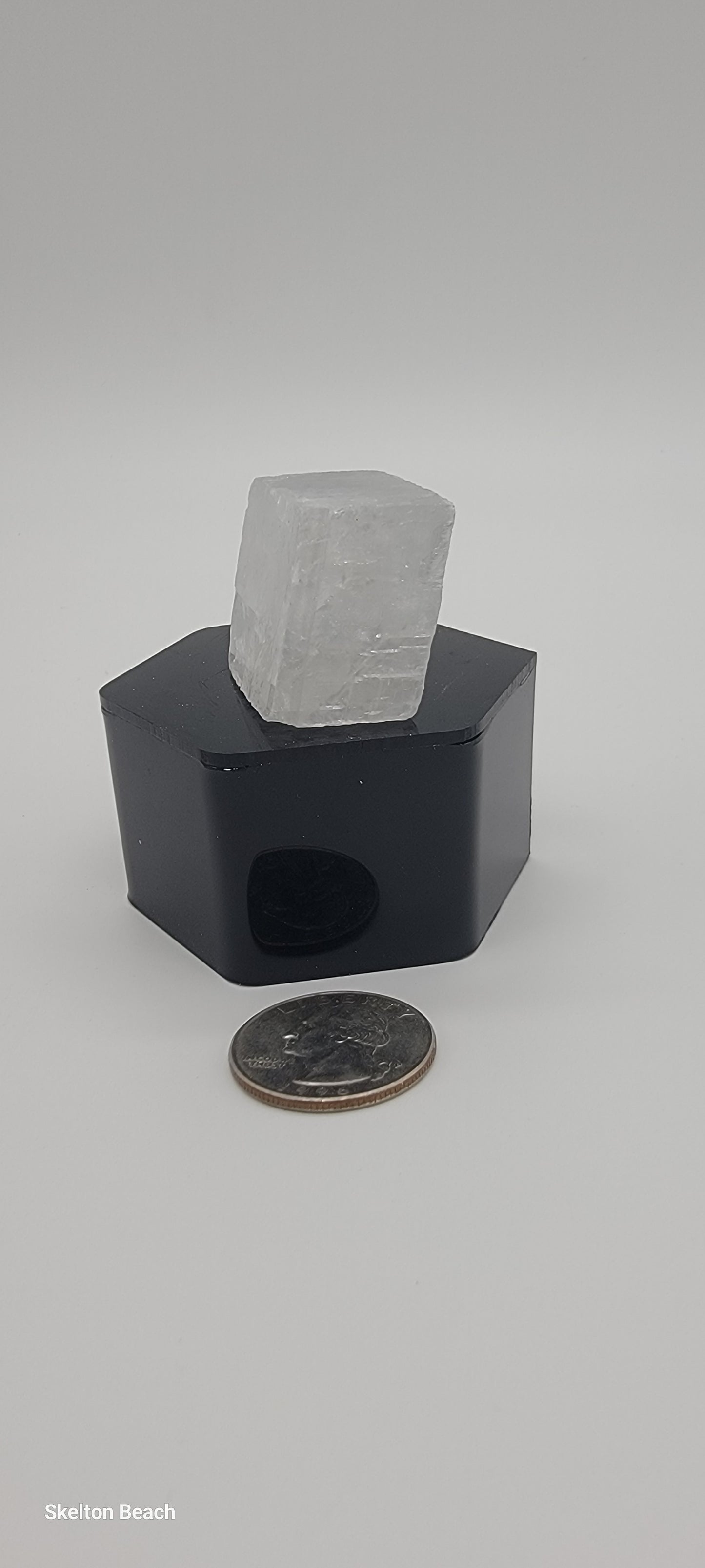 1"x0.5" Optical Rainbow Calcite Slanted Cube – Clarity, Energy & Transformation
