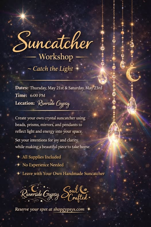 Suncatcher Workshop: Catch the Light ✨ | Creative Night at RiverSide Gypsy