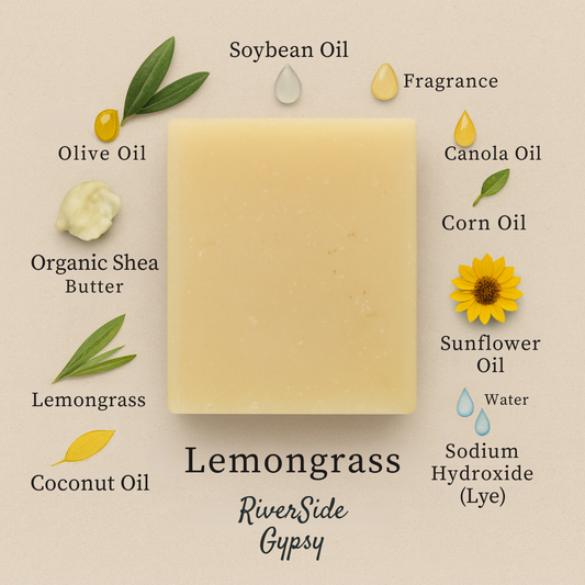 Lemongrass – Handcrafted Cold Process Soap Bar