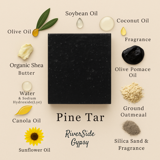 Pine Tar – Handcrafted Exfoliating Cold Process Soap Bar
