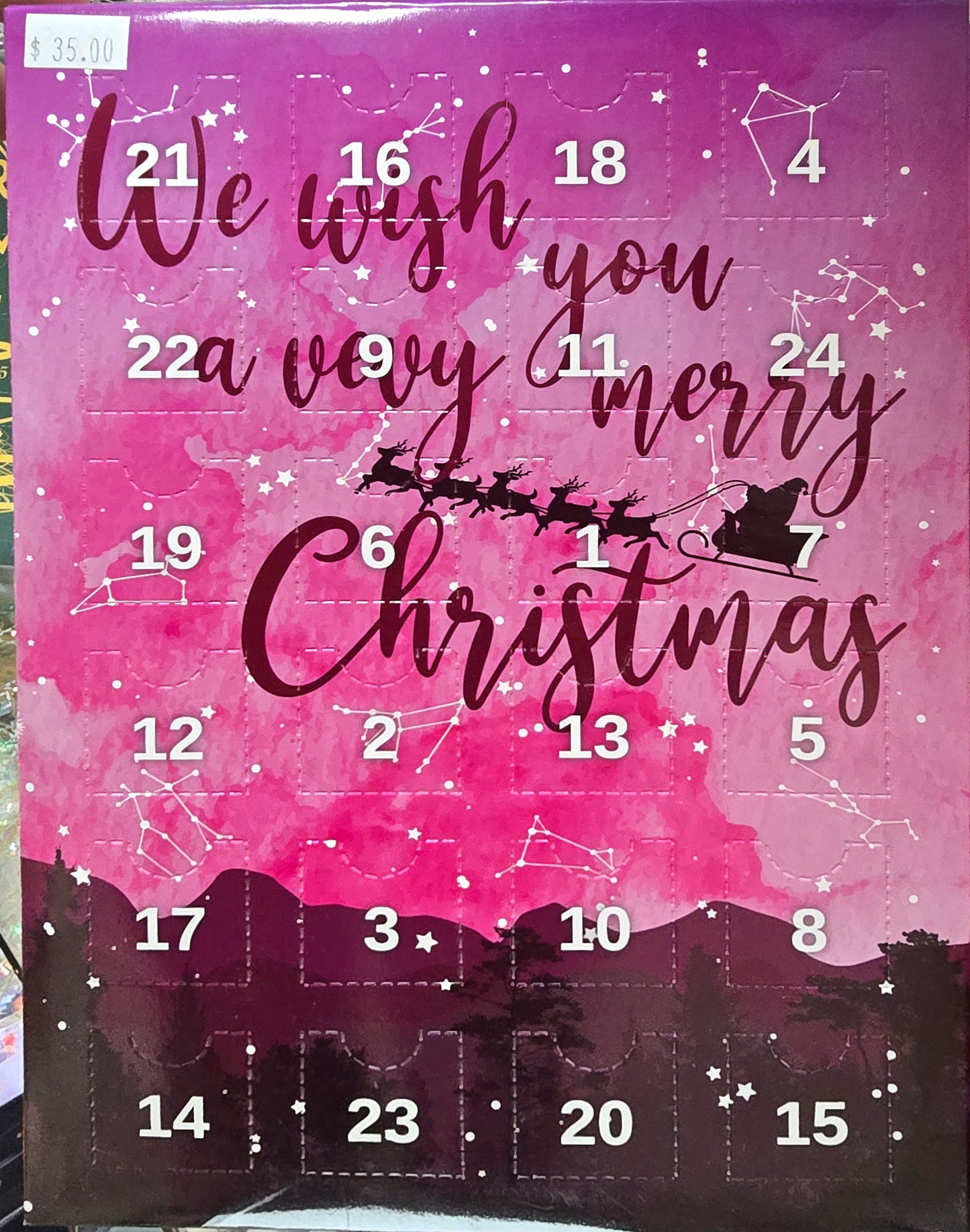 🎄 Crystal Advent Calendar – 24-Day Christmas Countdown Box (4 Designs Available)
