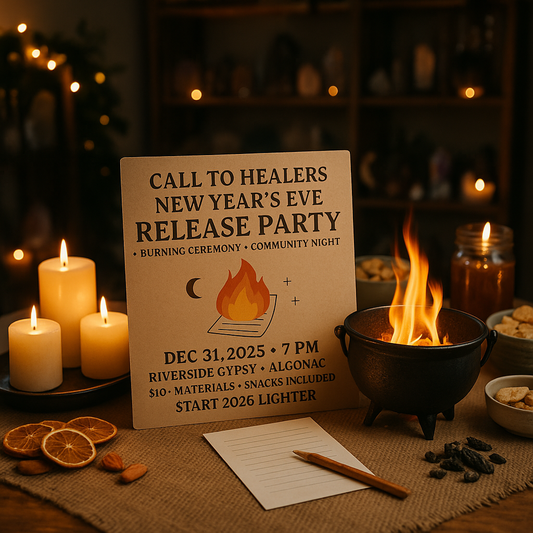 CALL TO HEALERS — NEW YEAR’S EVE RELEASE PARTY + BURNING CEREMONY