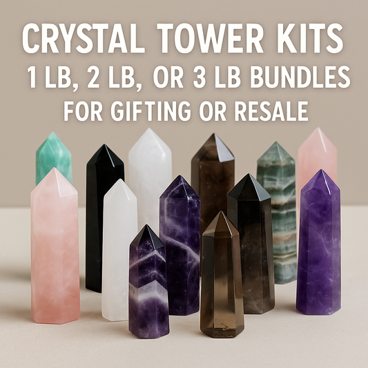Crystal Tower Kits – 1 lb, 2 lb, or 3 lb Bundles for Gifting or Resale