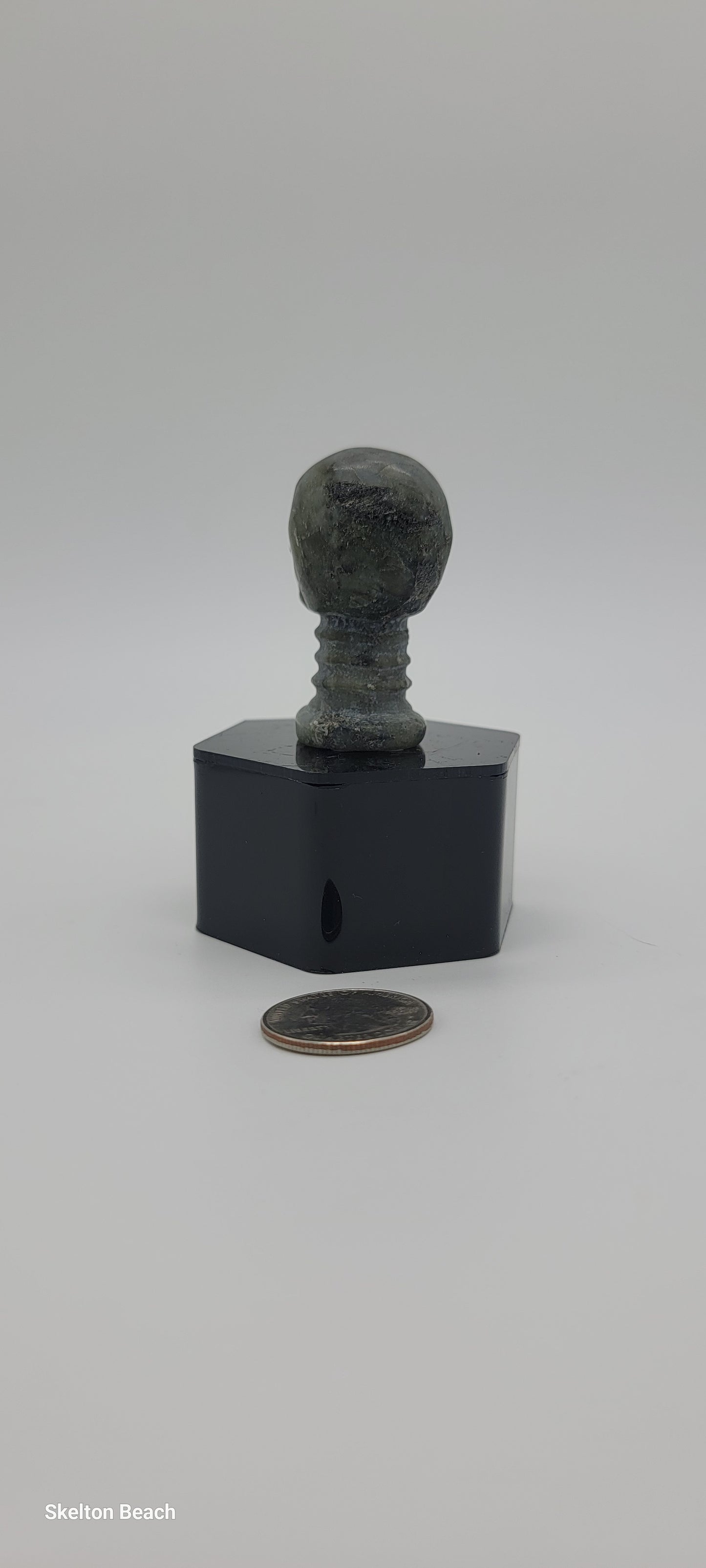 2" Labradorite Skull and Neck Figurine – Small Yet Mighty Symbol of Transformation