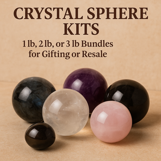 Crystal Sphere Kits – 1 lb, 2 lb, or 3 lb Bulk Bundles for Gifting or Resale