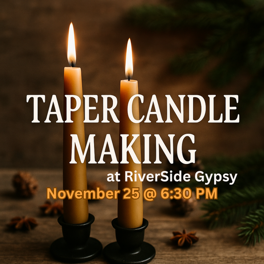 Taper Candle Making Night at RiverSide Gypsy ✨🕯️